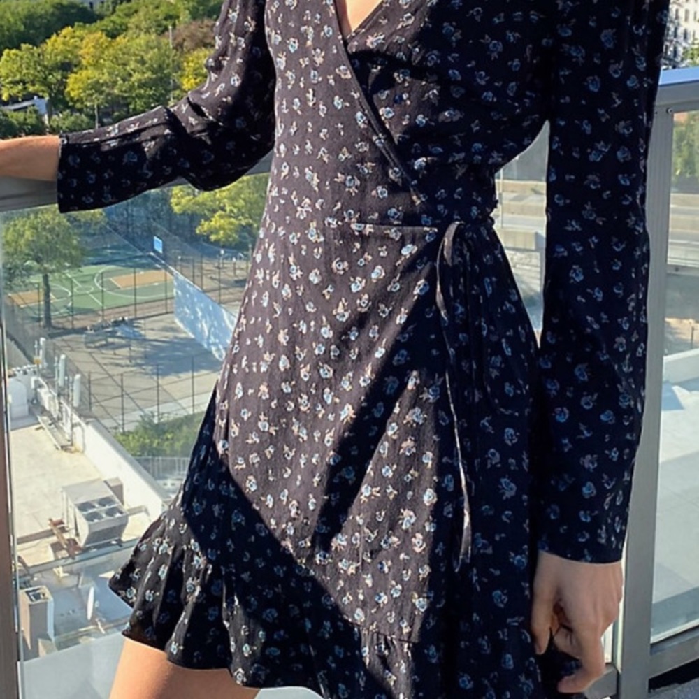 ❤️ floral sunday best wrap mini dress